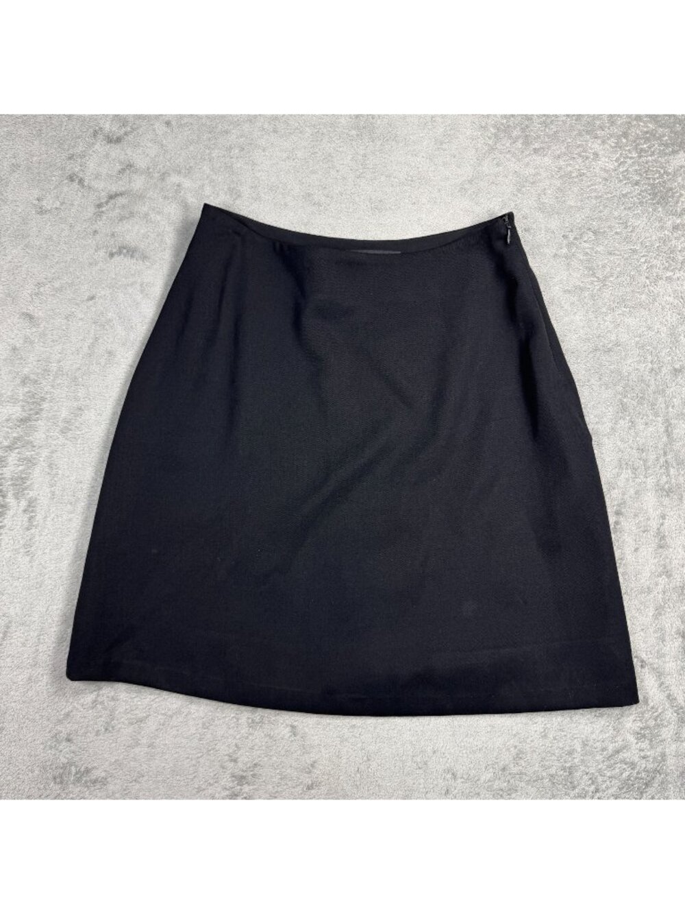 Vintage Regina Rubens Black A-Line Mini Skirt Sleek Classic Y2K Made in France